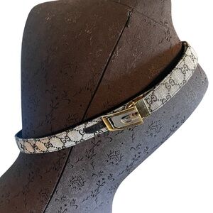 Vintage Gucci Belt And Buckle Blue